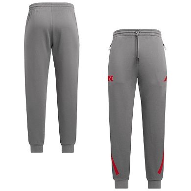 adidas Gray Nebraska Huskers Z.N.E. Pants