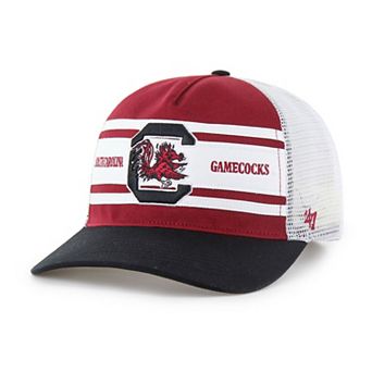 Youth '47 Garnet/Black South Carolina Gamecocks Super Stripe Hitch Adjustable Trucker Hat