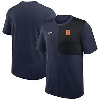 Men's Nike Navy Syracuse Orange 2025 Sideline UV Performance Coach T-Shirt
