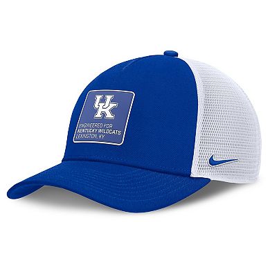 Men's Nike Royal/White Kentucky Wildcats 2025 On-Field Rise Engineered Trucker Adjustable Hat