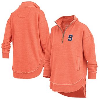 Women's Pressbox Orange Syracuse Orange Northfork Sojourn Poncho Quarter-Zip Sweatshirt
