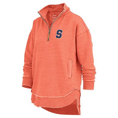 Women's Pressbox Orange Syracuse Orange Northfork Sojourn Poncho Quarter-Zip Sweatshirt