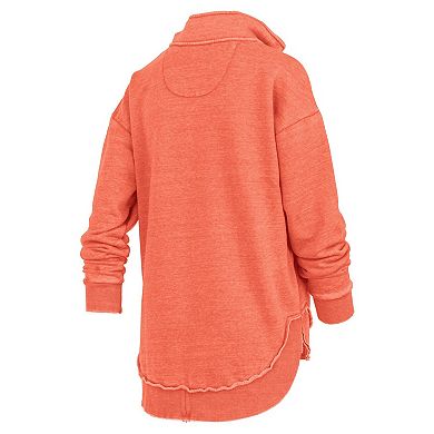 Women's Pressbox Orange Syracuse Orange Northfork Sojourn Poncho Quarter-Zip Sweatshirt