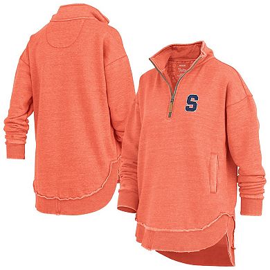 Women's Pressbox Orange Syracuse Orange Northfork Sojourn Poncho Quarter-Zip Sweatshirt