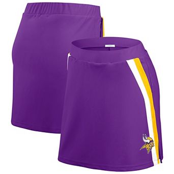 Women's WEAR by Erin Andrews Purple Minnesota Vikings Stripe Skort