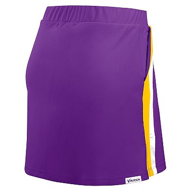 Women's WEAR by Erin Andrews Purple Minnesota Vikings Stripe Skort