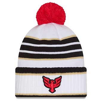 Men's New Era White D.C. United 2025 Jersey Hook Cuffed Knit Hat With Pom