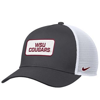 Men's Nike Anthracite Washington State Cougars 2025 On-Field Rise Trucker Adjustable Hat