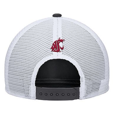 Men's Nike Anthracite Washington State Cougars 2025 On-Field Rise Trucker Performance Adjustable Hat