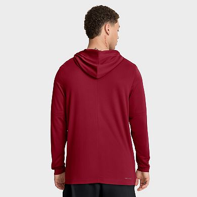 Men's Nike Cardinal USC Trojans 2025 Sideline Dri-FIT Long Sleeve Hoodie T-Shirt