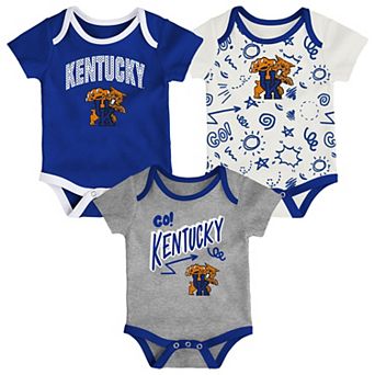 Newborn & Infant Outerstuff Kentucky Wildcats Three-Pack All Day Play Bodysuit Set