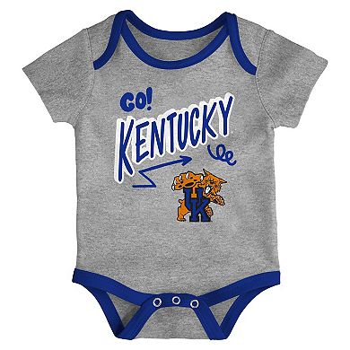 Newborn & Infant Outerstuff Kentucky Wildcats Three-Pack All Day Play Bodysuit Set