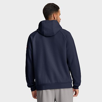 Men's Nike Navy Michigan Wolverines Premium Raglan Performance Pullover Hoodie