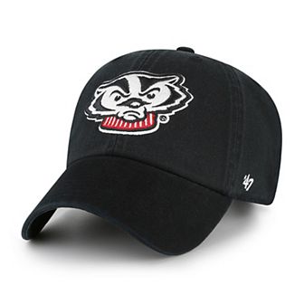 Youth '47 Black Wisconsin Badgers Clean Up Adjustable Hat