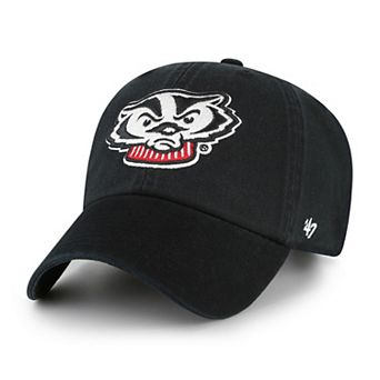 Youth '47 Black Wisconsin Badgers Clean Up Adjustable Hat