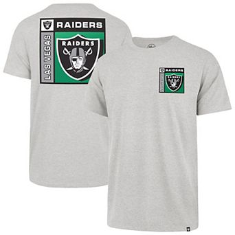 Men's '47 Gray Las Vegas Raiders Chrome Plate Franklin T-Shirt