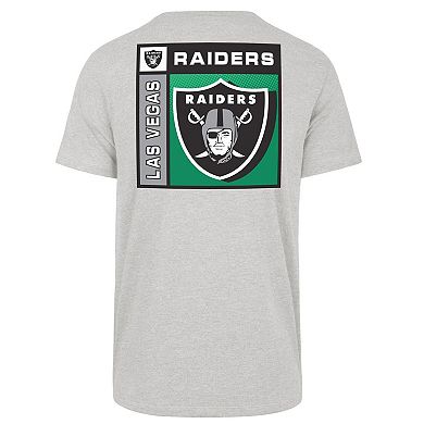 Men's '47 Gray Las Vegas Raiders Chrome Plate Franklin T-Shirt