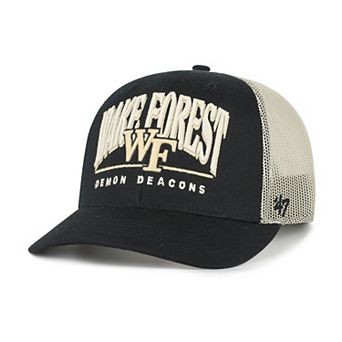 Men's '47 Black Wake Forest Demon Deacons Arid Adjustable Trucker Hat