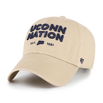 Men's '47 Khaki UConn Huskies Clean Up Adjustable Hat