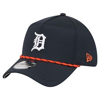 Men's New Era Navy Detroit Tigers 39THIRTY A-Frame Perforated Flex Hat