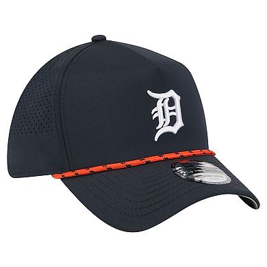 Men's New Era Navy Detroit Tigers 39THIRTY A-Frame Perforated Flex Hat
