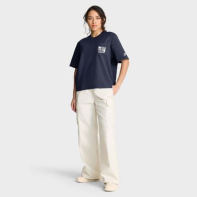 Women's Nike Royal New York Giants Rewind Pocket Boxy T-Shirt
