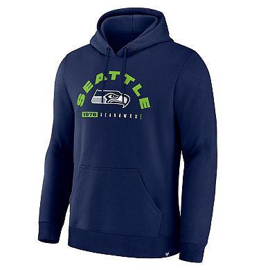 Men's Fanatics College Navy Seattle Seahawks Delay of Game Legacy Pullover Hoodie