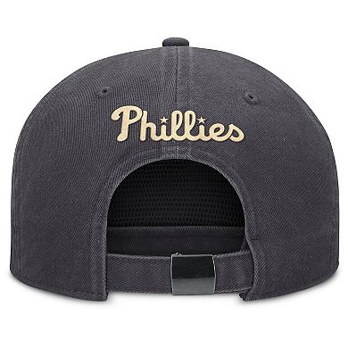 Men's Nike Anthracite Philadelphia Phillies Monotone Pro Adjustable Hat