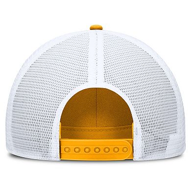 Men's Nike Gold/White Iowa Hawkeyes 2025 On-Field Rise Engineered Trucker Adjustable Hat