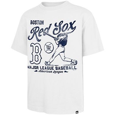 Men's '47 White Boston Red Sox Regional Batter Foundation T-Shirt