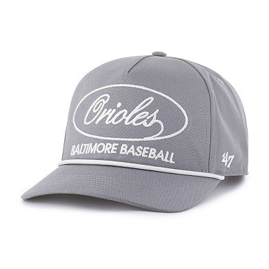 Men's '47 Gray Baltimore Orioles Foundational Hitch Adjustable Hat
