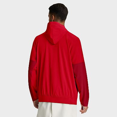 Men's Nike Red Georgia Bulldogs Anorak Half-Zip Hoodie Jacket