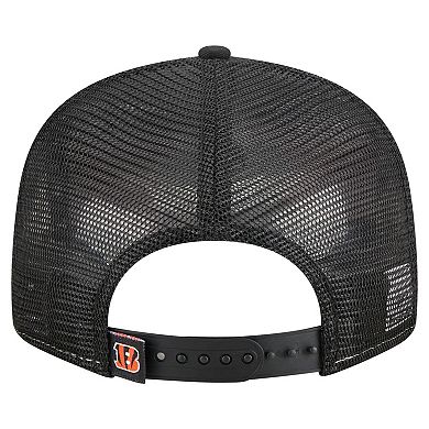 Men's New Era Orange/Black Cincinnati Bengals Outdoor Split Panel 9FIFTY Snapback Hat