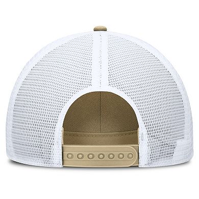 Men's Nike Gold/White Florida State Seminoles 2025 On-Field Rise Engineered Trucker Adjustable Hat