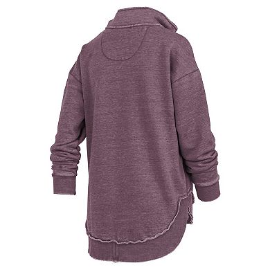 Women's Pressbox Maroon Texas A&M Aggies Northfork Sojourn Poncho Quarter-Zip Sweatshirt