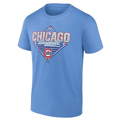Men's Profile Light Blue Chicago Cubs Alternate Logo T-Shirt