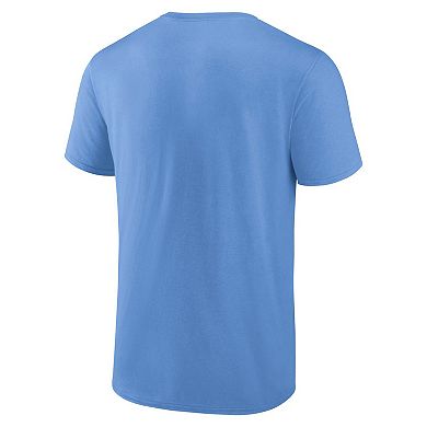 Men's Profile Light Blue Chicago Cubs Alternate Logo T-Shirt