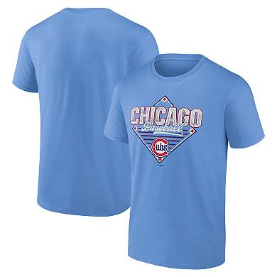 Men's Profile Light Blue Chicago Cubs Alternate Logo T-Shirt