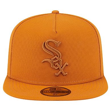 Men's New Era Orange Chicago White Sox Color Pack A-Frame 59FIFTY Fitted Hat