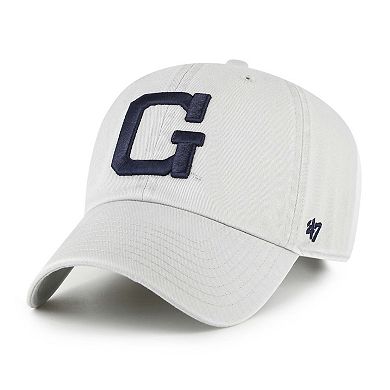 Men's '47 Gray Georgetown Hoyas Vault Clean Up Adjustable Hat