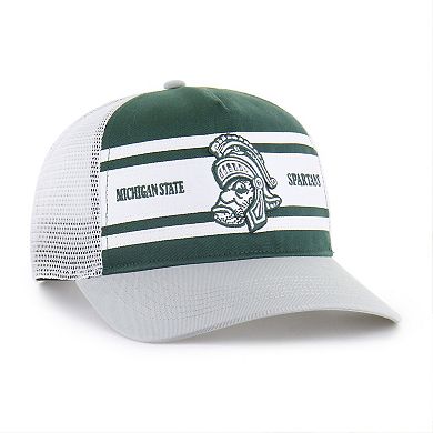 Youth '47 Green/Gray Michigan State Spartans Super Stripe Hitch Adjustable Trucker Hat