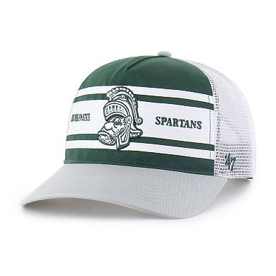 Youth '47 Green/Gray Michigan State Spartans Super Stripe Hitch Adjustable Trucker Hat