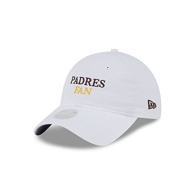 Women's New Era White San Diego Padres Team Fan 9TWENTY Adjustable Hat