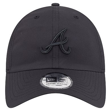 Men's New Era Black Atlanta Braves Ripstop Casual Classic Adjustable Hat