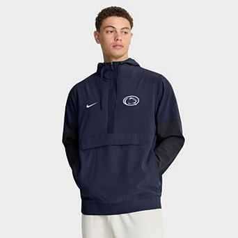 Men's Nike Navy Penn State Nittany Lions Anorak Half-Zip Hoodie Jacket