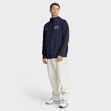 Men's Nike Navy Penn State Nittany Lions Anorak Half-Zip Hoodie Jacket