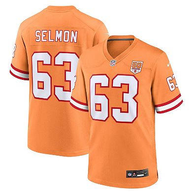 Men's Nike Lee Roy Selmon Creamsicle Tampa Bay Buccaneers 50th Season Game Jersey