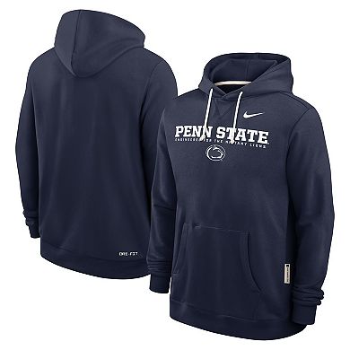 Men's Nike Navy Penn State Nittany Lions 2025 Sideline Standard Issue Dri-FIT Hoodie
