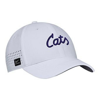 Men's Nike White Kansas State Wildcats 2025 On-Field Performance Flex Hat