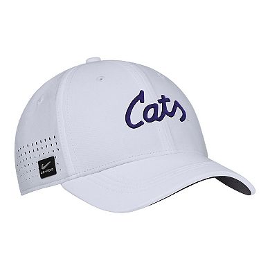 Men's Nike White Kansas State Wildcats 2025 On-Field Performance Flex Hat